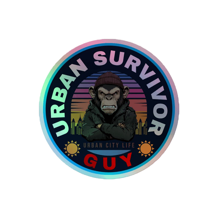 Urban Survivor Guy Stickers Logo product image (2)