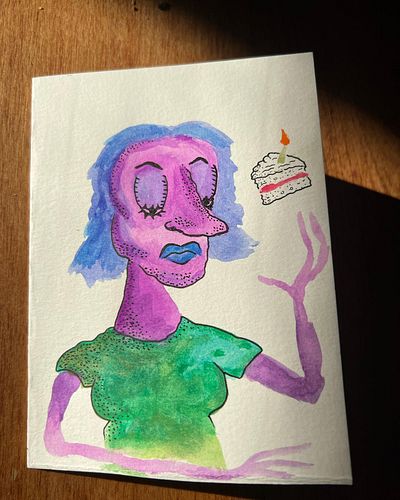 Uncle bday cards 2022
.
.
.
.
.
.
.
.
.
#art #watercolor #drawing #monsters #paper #ink #illustration