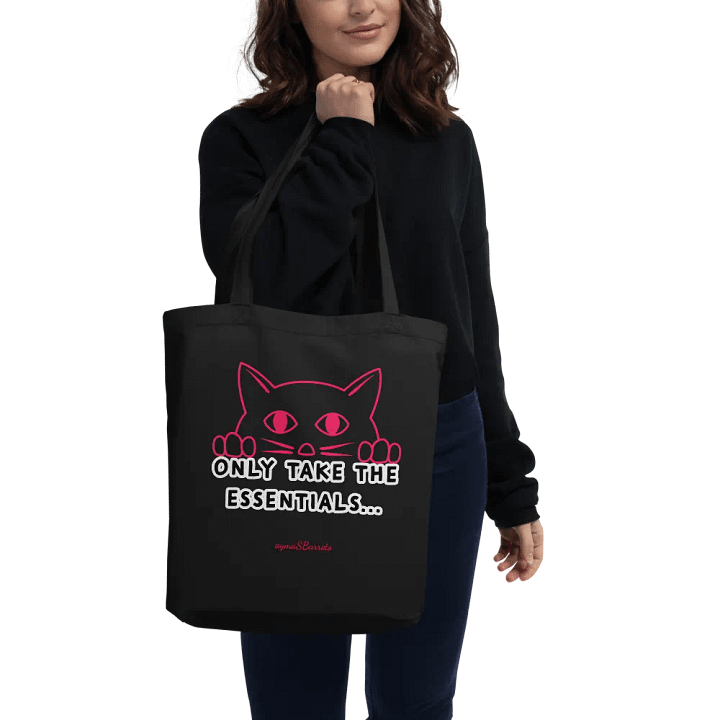 Neon Cat Essentials Tote Bag product image (3)