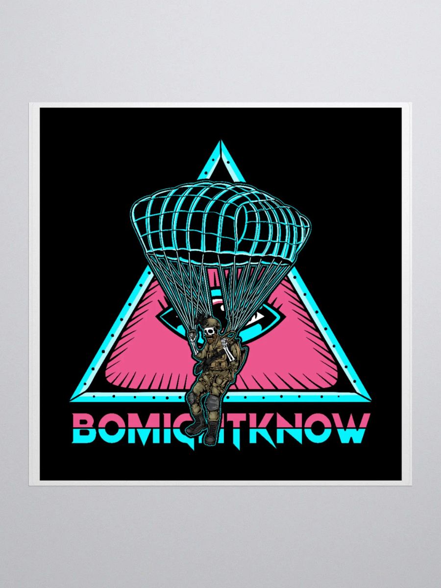 Might Know Retro Para Jump Sticker product image (1)