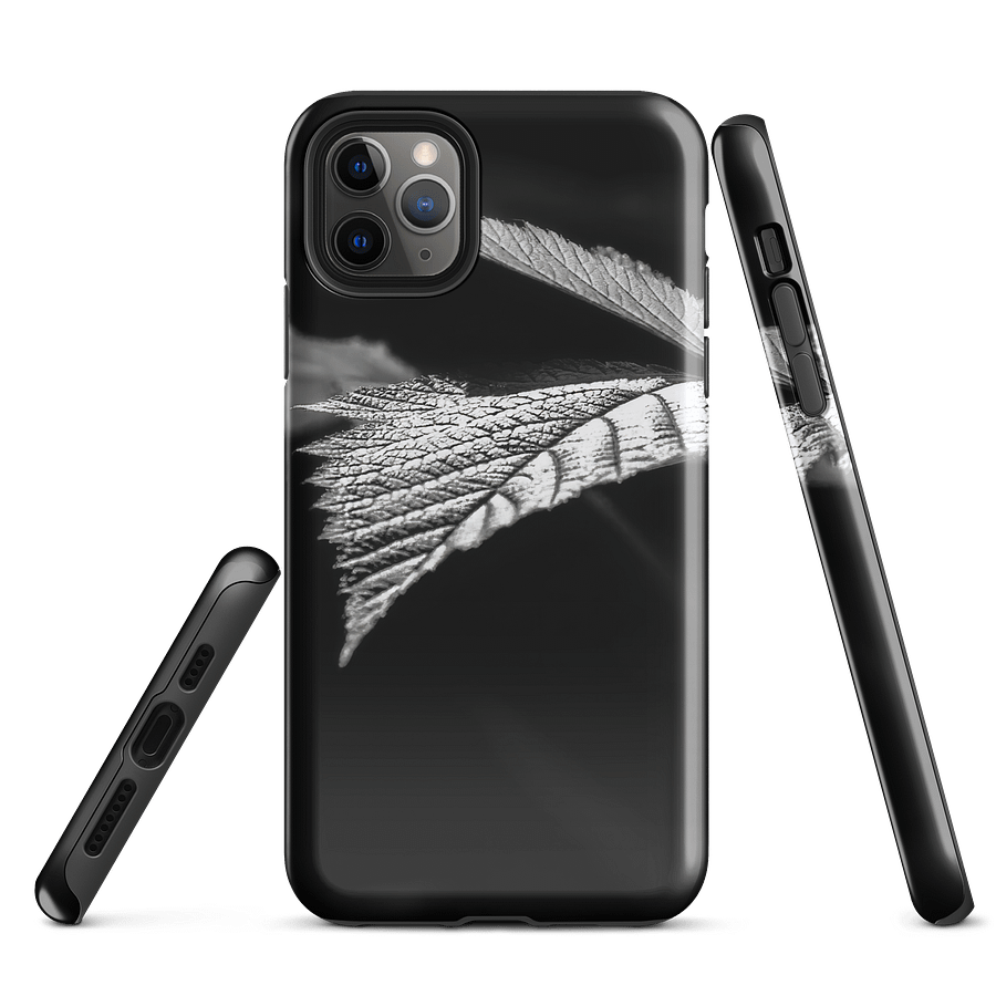 Sunlight on a Salmonberry Leaf iPhone® Case product image (1)