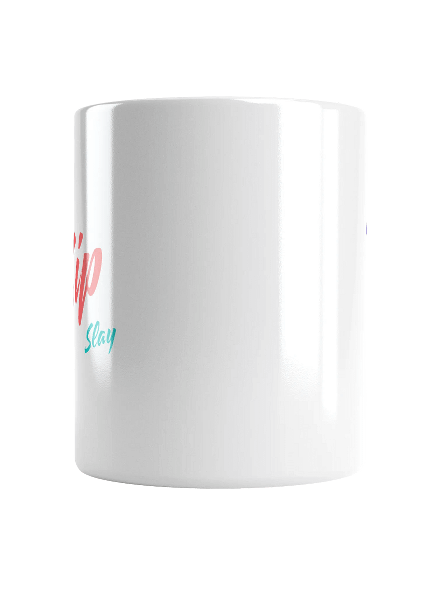 Sip Sip Podcast Double Script Logo White Glossy Mug product image (14)
