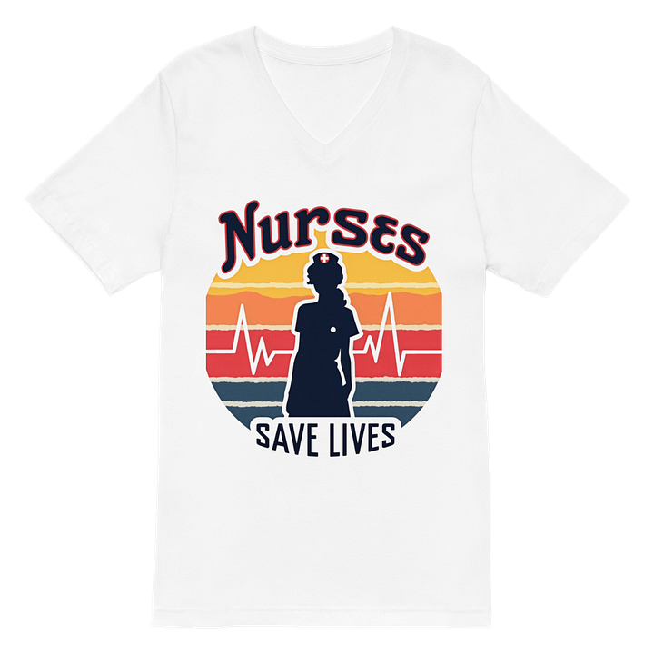 Heartbeat Hero V-Neck Tee product image (2)
