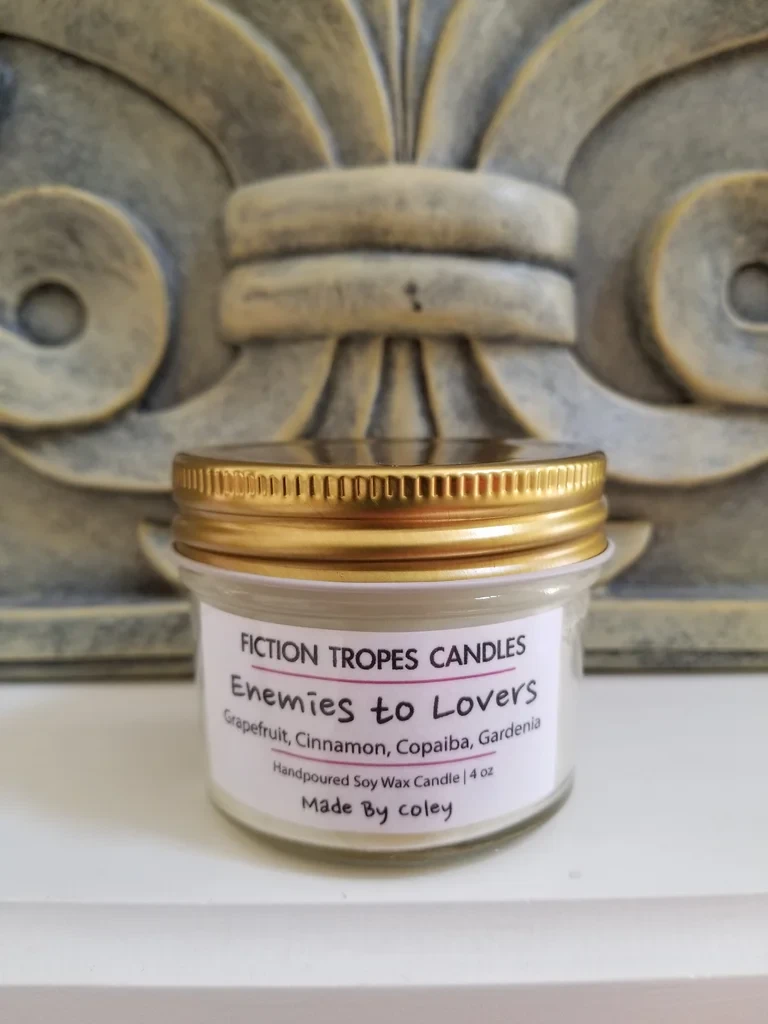 Mini Enemies to Lovers Candle (Fiction Tropes Candles) product image (4)