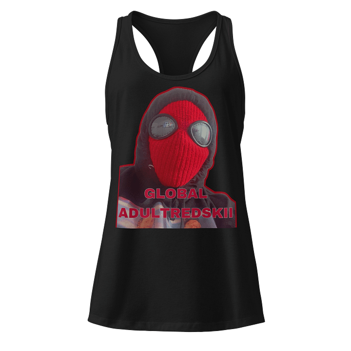 GlobalAdultRedSkii Mask Racerback Tank Women product image (1)