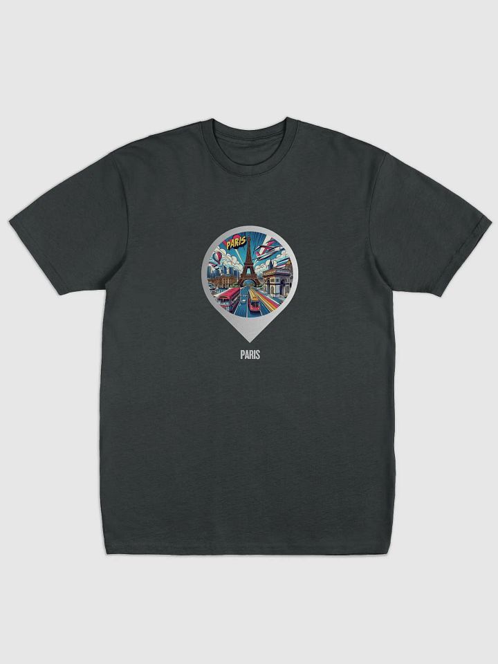 Parisian Adventures Men's Tee | AI Design Paris city France product image (2)