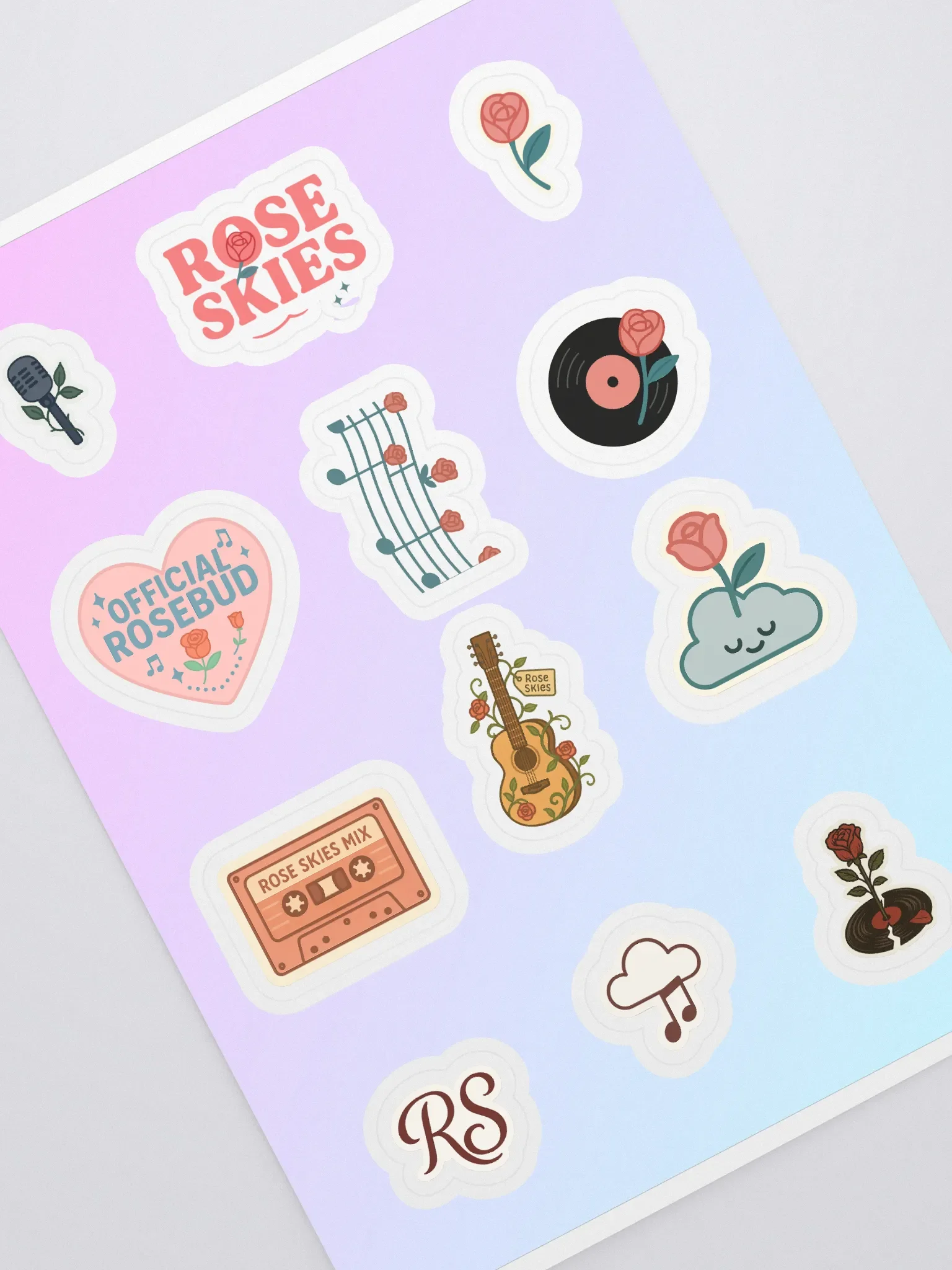 Musical Blooms Sticker Sheet product image (1)