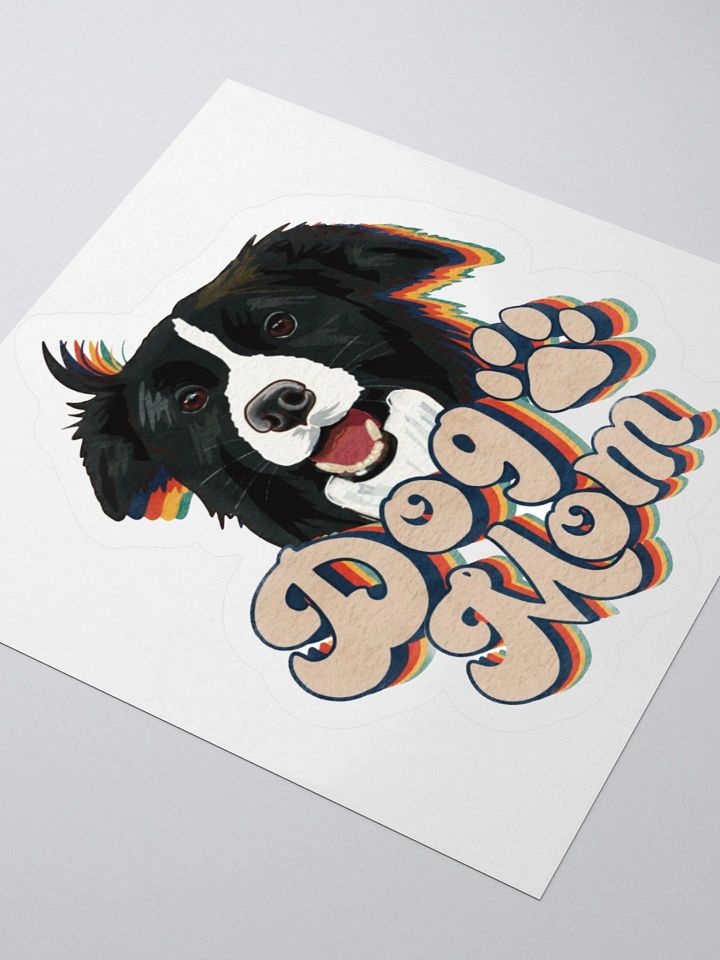 Border Collie Dog Mom Sticker product image (2)