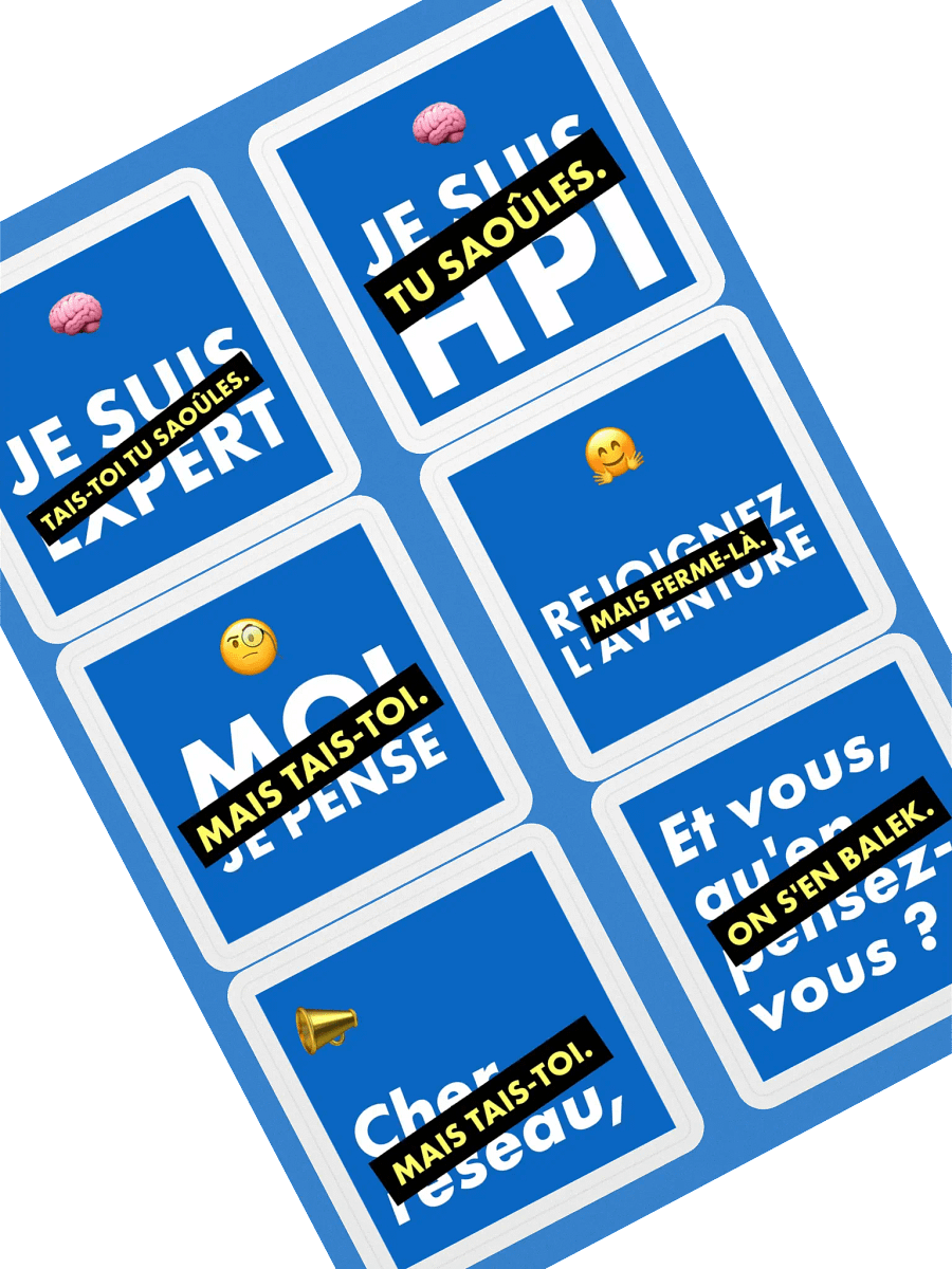 6 stickers Posts Linkedin • planche A5 product image (2)