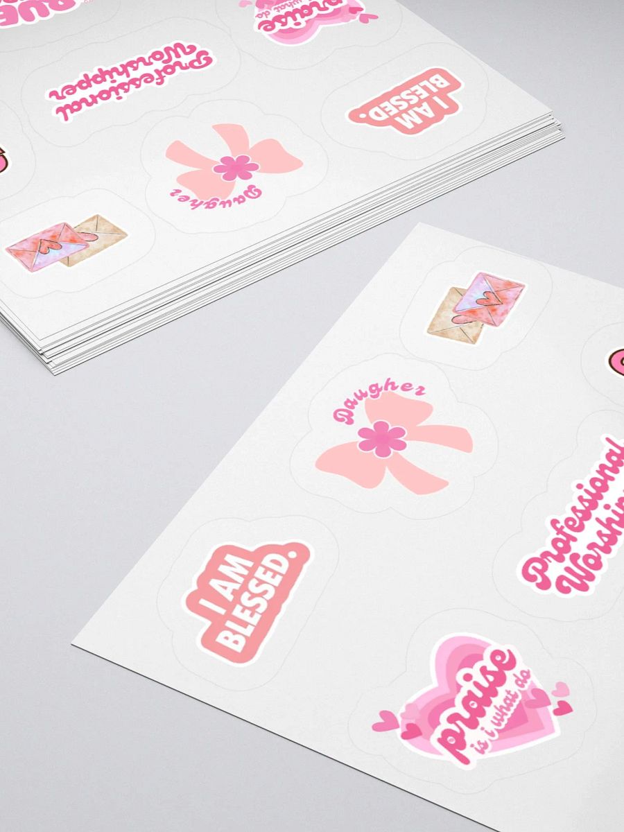 Worship & Love Kiss Cut Stickers Set product image (4)