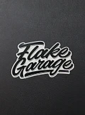 Handwritten Flake Garage Sticker product image (1)