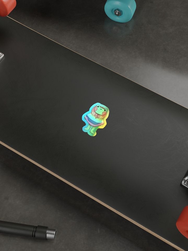 Gay frog holographic sticker product image (2)
