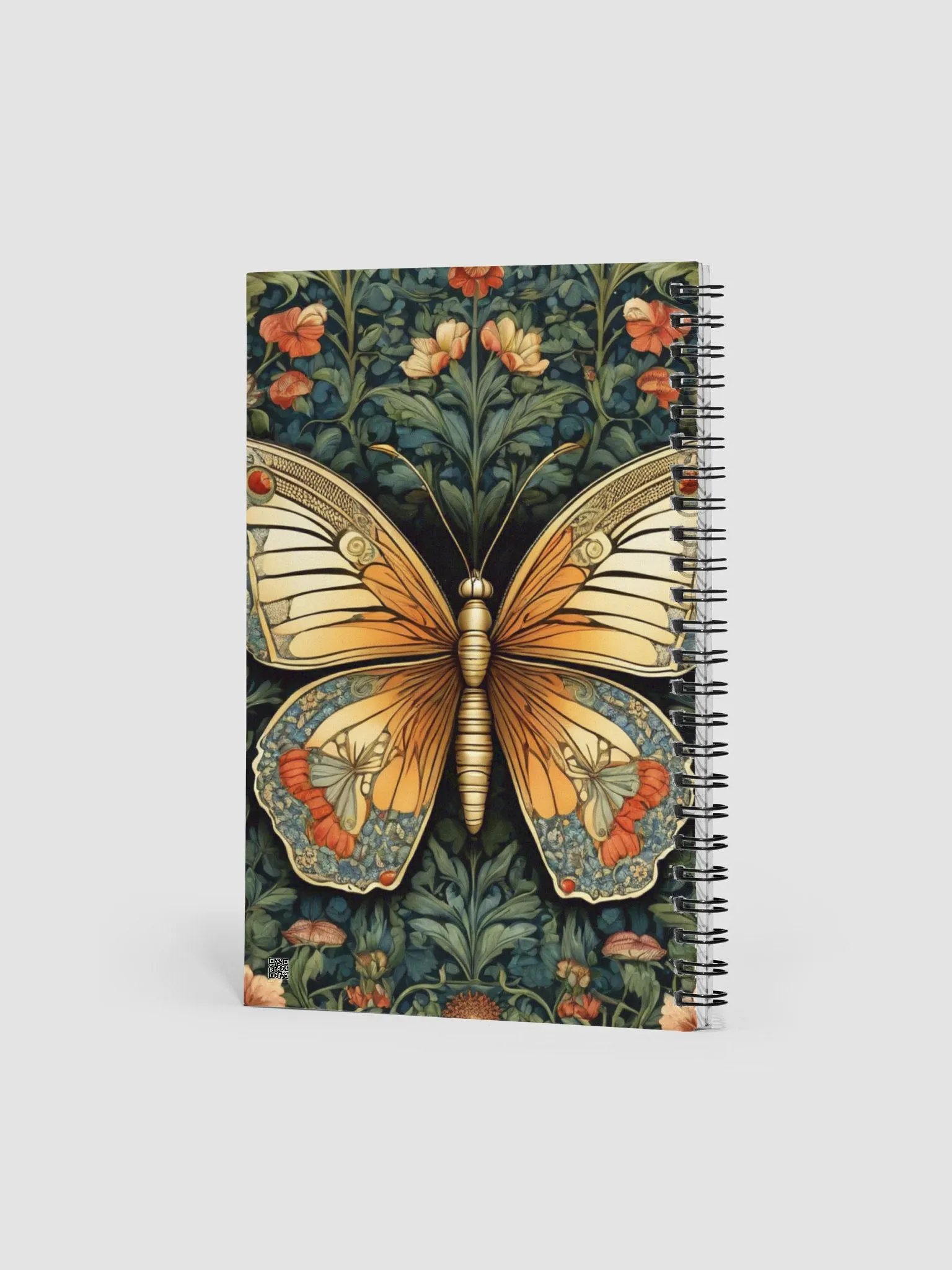 Spiral Notepad William Morris Inspired Butterfly product image (2)