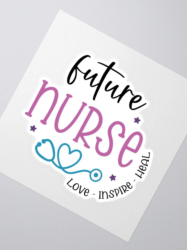 Future Nurse – Love, Inspire, Heal Sticker product image (5)