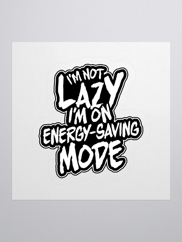 Funny Gamer Sticker – Energy-Saving Mode Engaged product image (1)