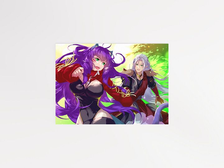 Wily Cat and Loyal Dog Print product image (2)