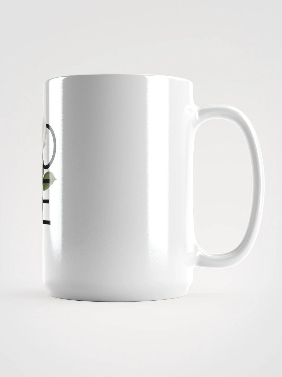 'Love' White Rose White Glossy Mug product image (3)