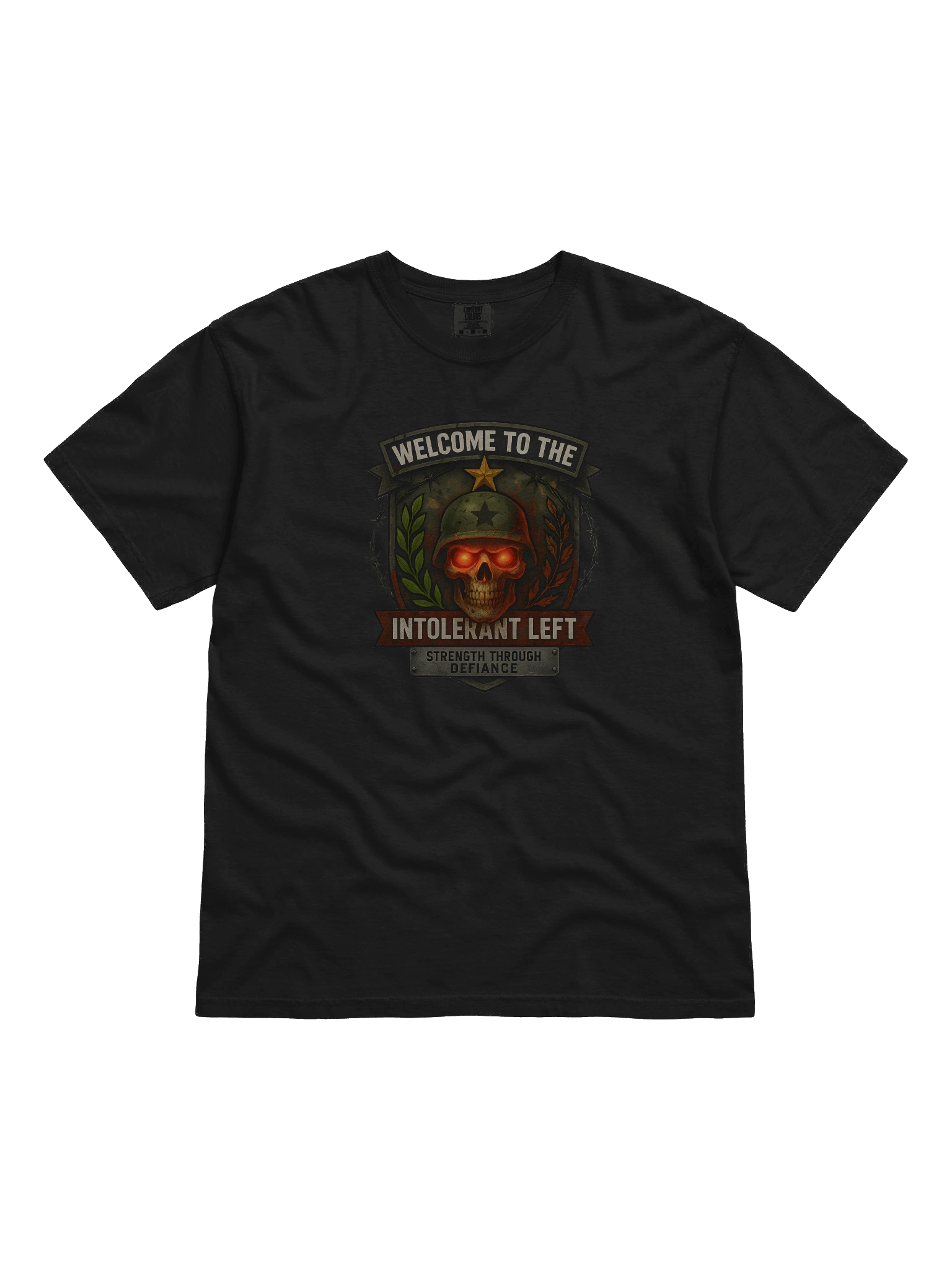 Defiant Skull Military T-Shirt product image (3)