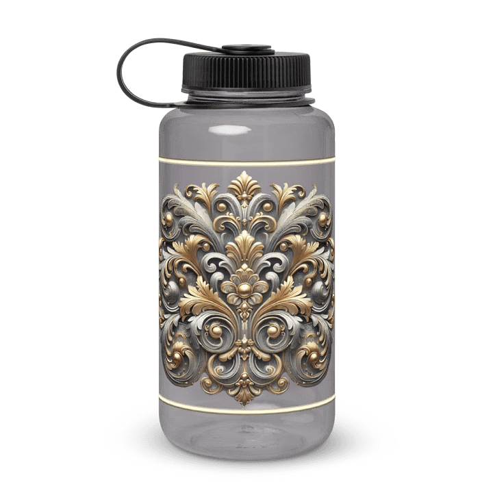 Ornate Metallic Floral Water Bottle product image (1)