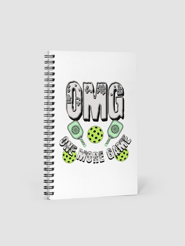 OMG One More Game Pickleball Block Spiral Notebook product image (2)