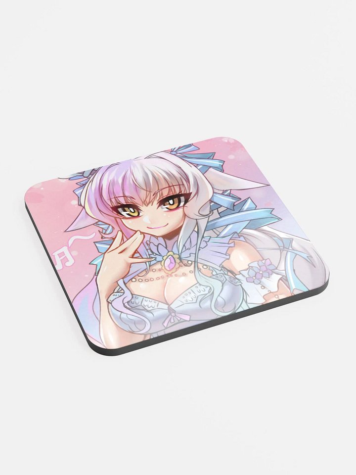 Fok Idol Pastel Anime Style Glossed Cork Coaster product image (2)