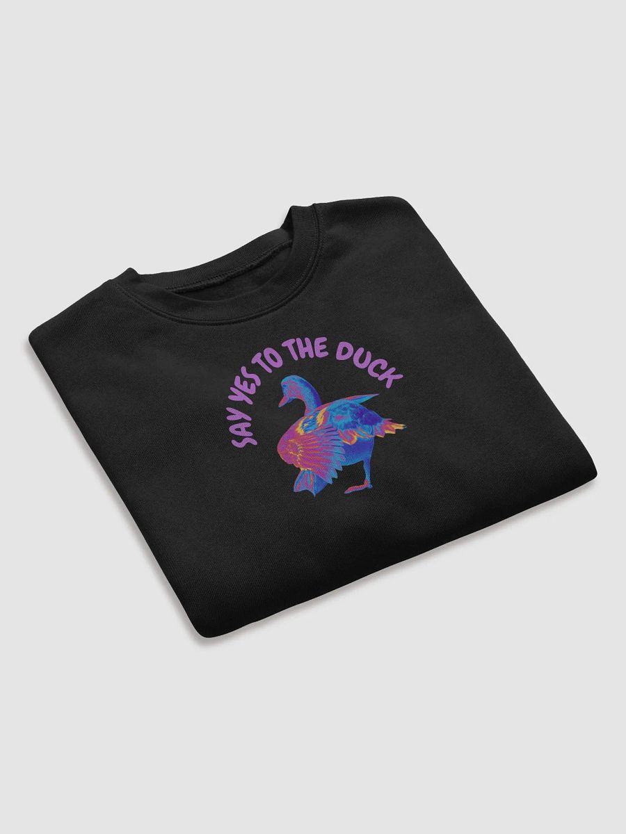 Say Yes To The Duck Cropped Sweatshirt (pink writing) product image (7)