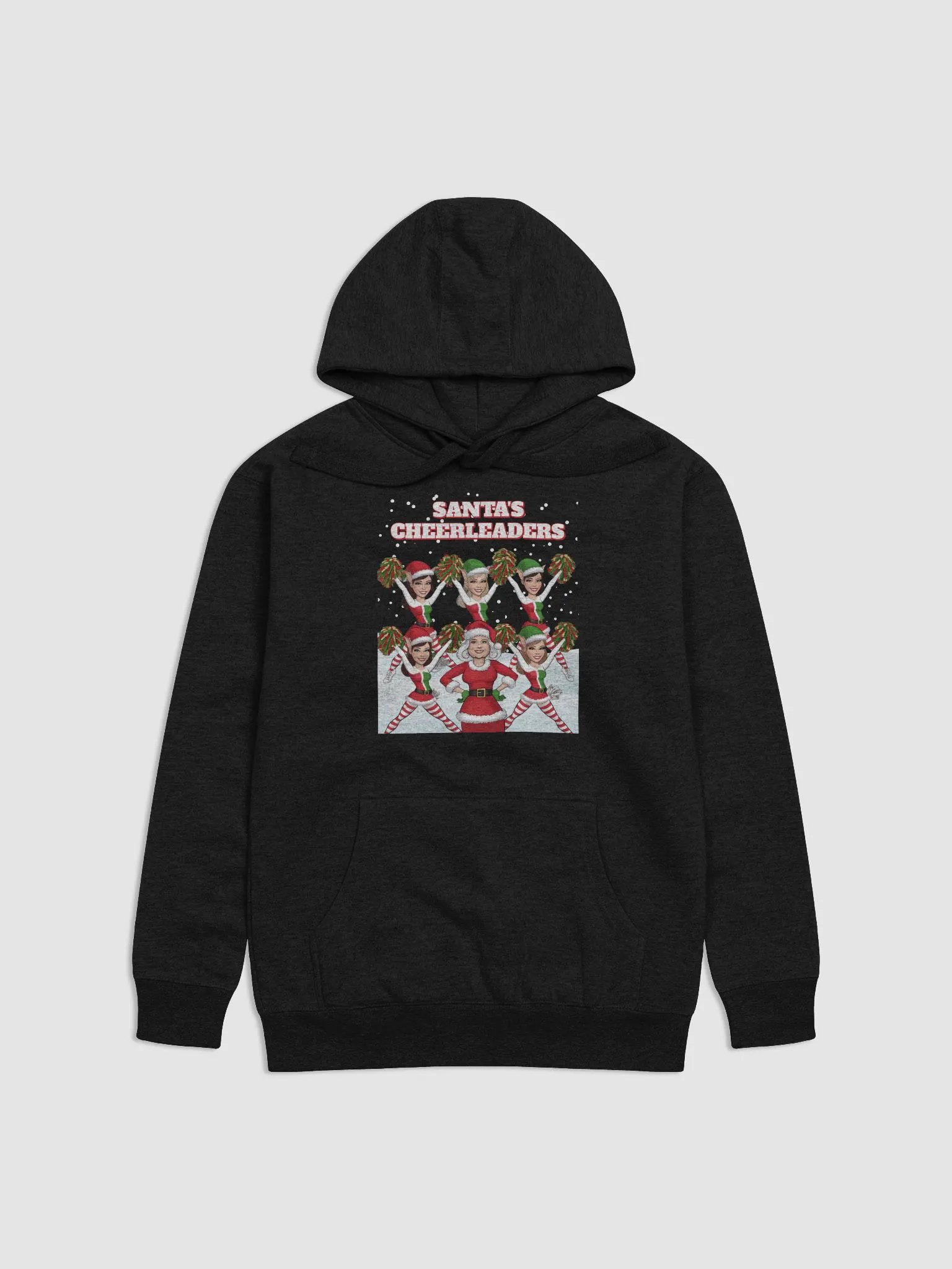 Santa's Cheerleaders Elves Squad Hoodie product image (5)