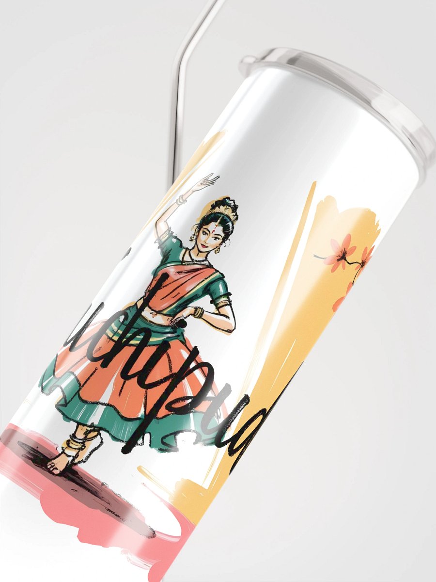 Vibrant Kuchipudi Dance | Traditional Indian Art Steel Tumbler product image (4)