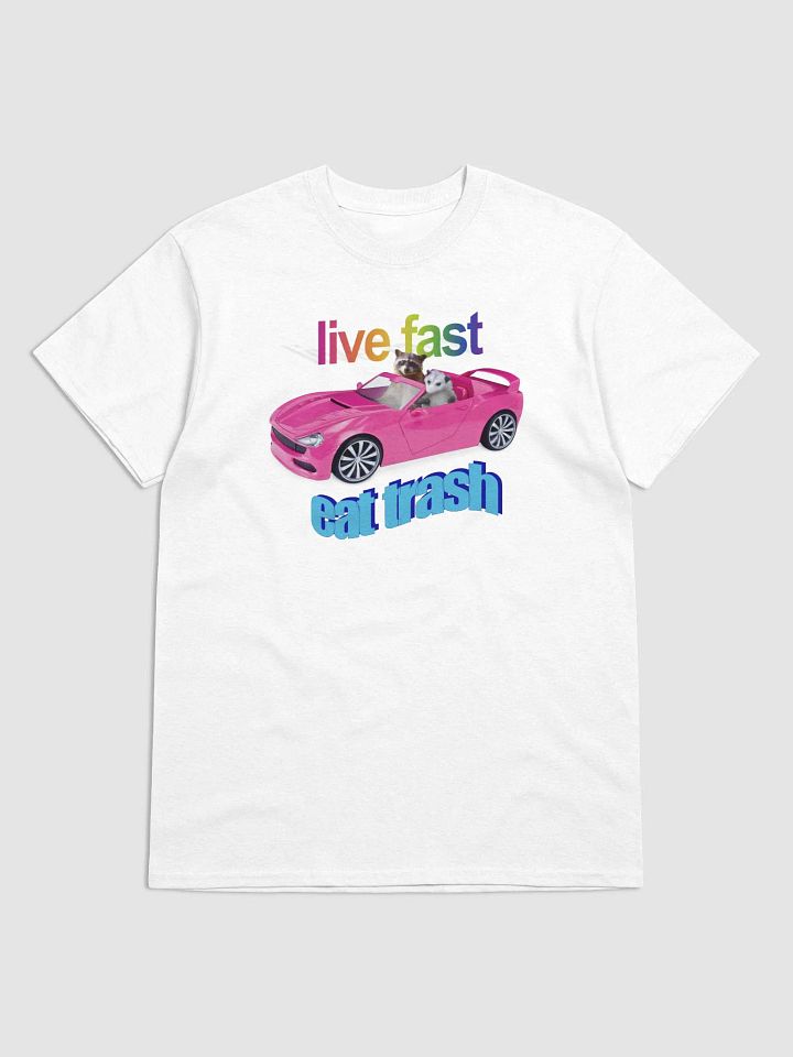 Live fast, eat trash possum & raccoon T-shirt product image (1)