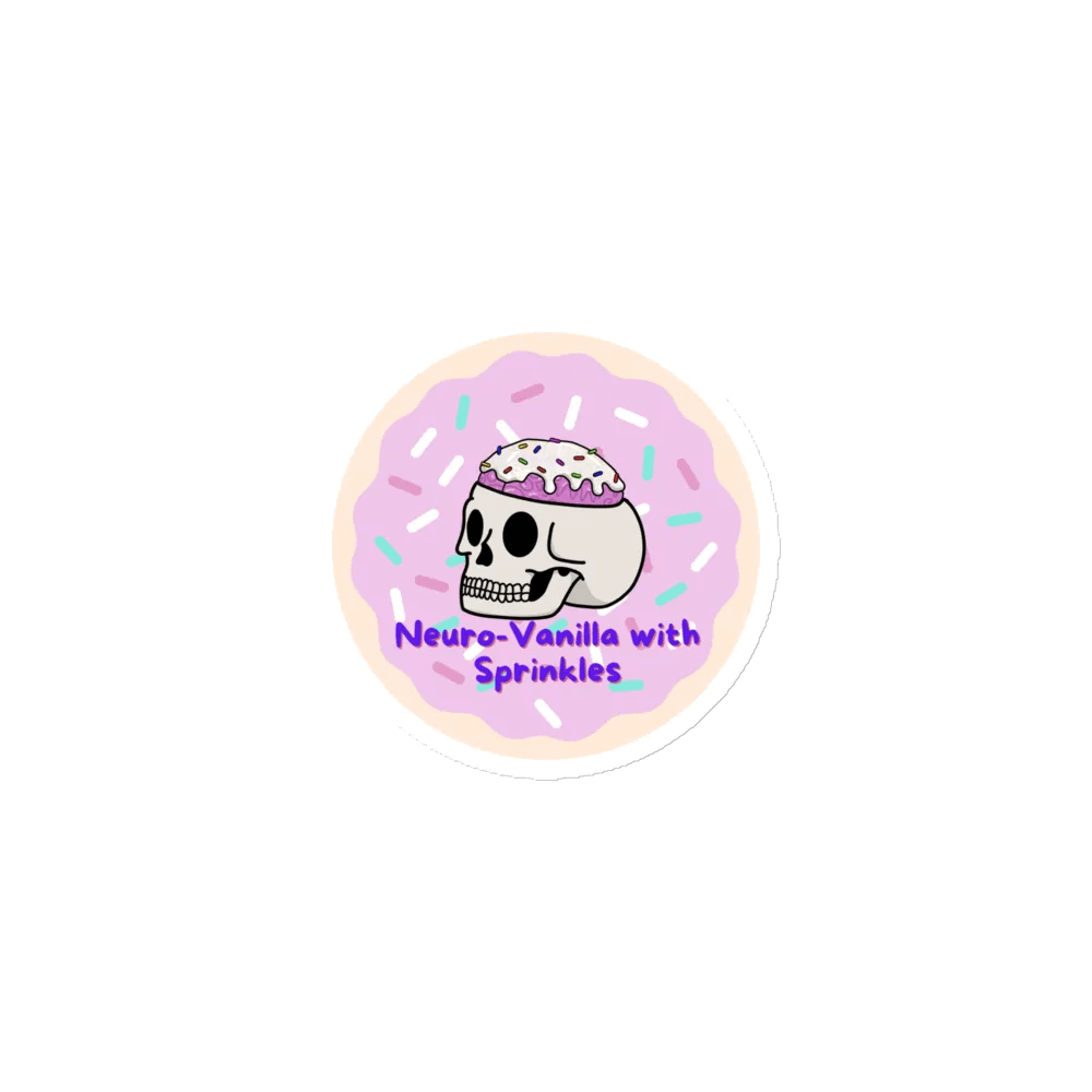 Neuro-Vanilla With Sprinkles Die-Cut Magnet product image (1)