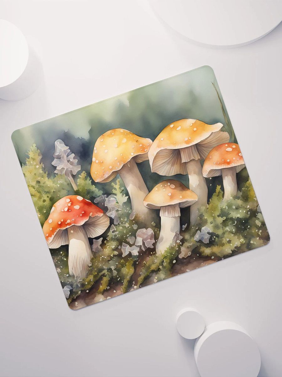 Red and Yellow Agarics in Moss, Gaming Mouse Pad, 2 Sizes product image (7)