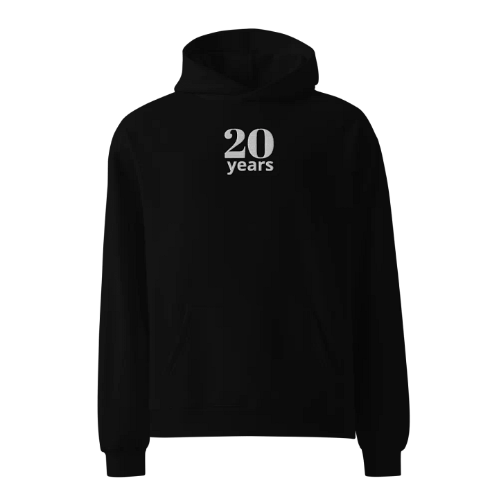 20 Years Anniversary or Age Embroidered Unisex Oversized Hoodie product image (1)