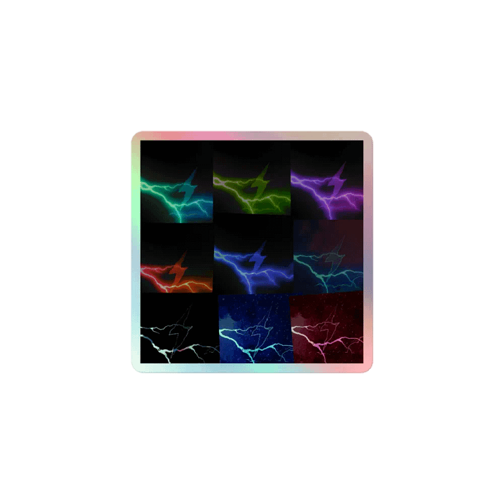 Electric Spectrum - Holographic Lightning Bolt Sticker product image (1)