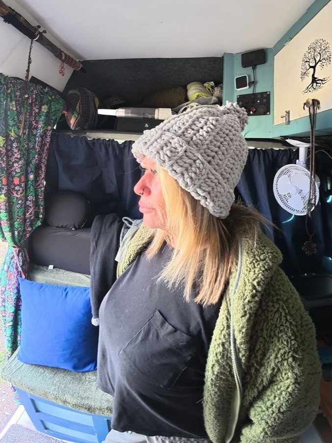 Crocheted Light-Grey Bobble Hat product image (3)