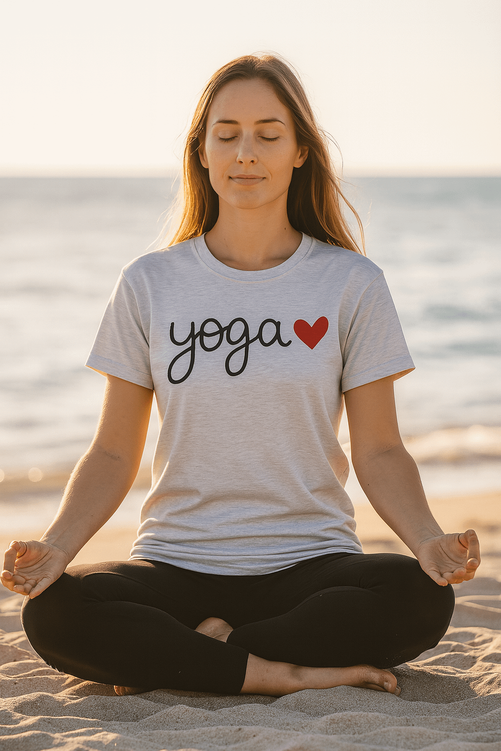 Yoga Love T-Shirt - Casual Comfort for Yoga Enthusiasts product image (7)