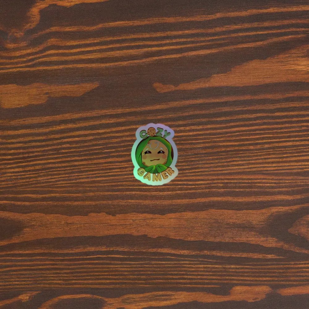 Cozy Gamer Holographic Sticker product image (5)