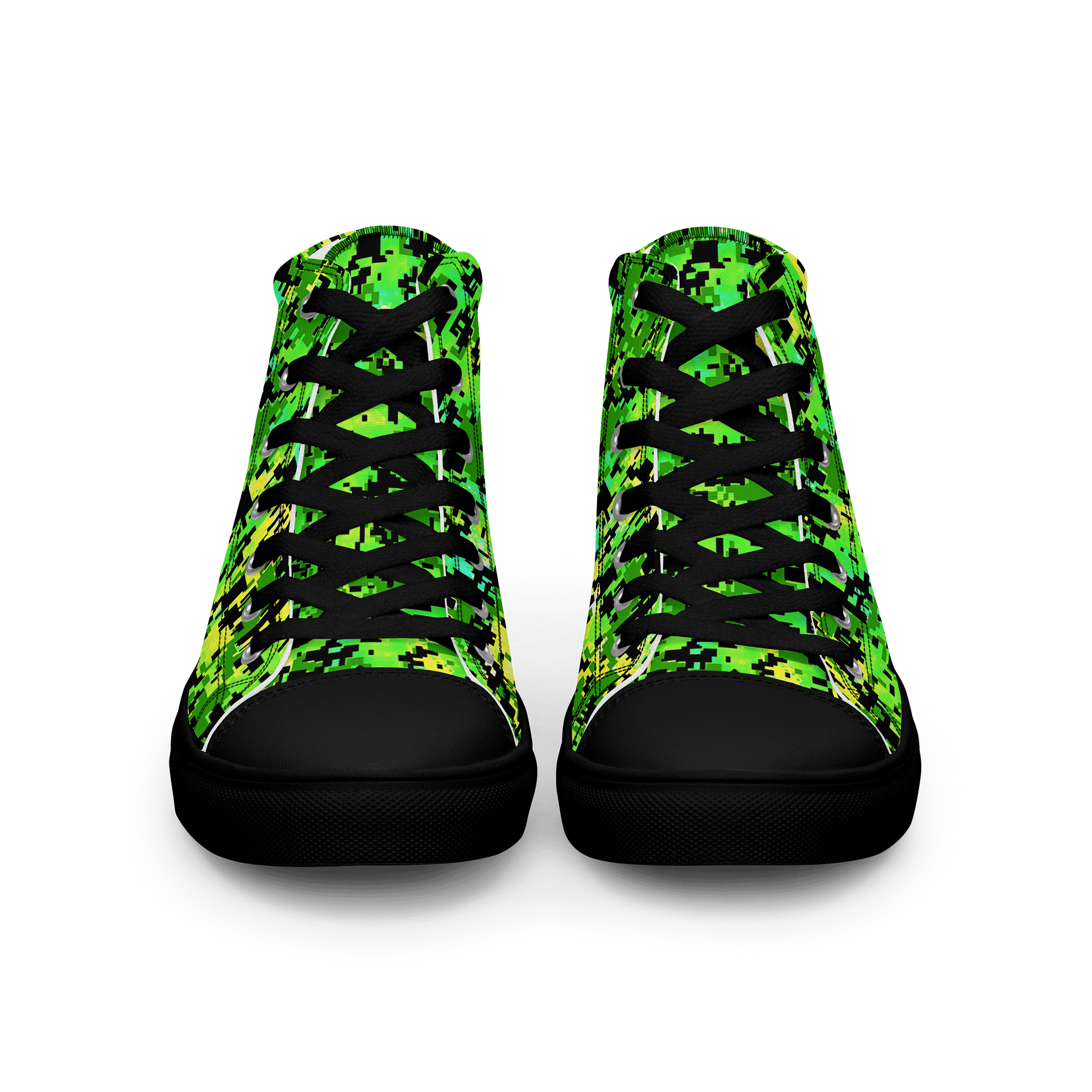 Pixelated Jungle Men's High Tops product image (3)
