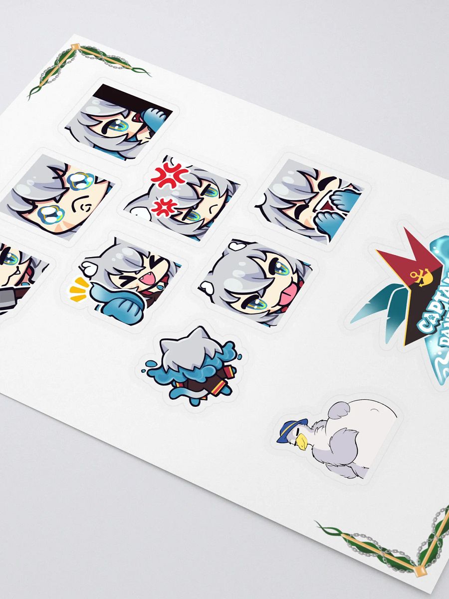 Captain Dandyfloss Emote Sticker Sheet product image (2)