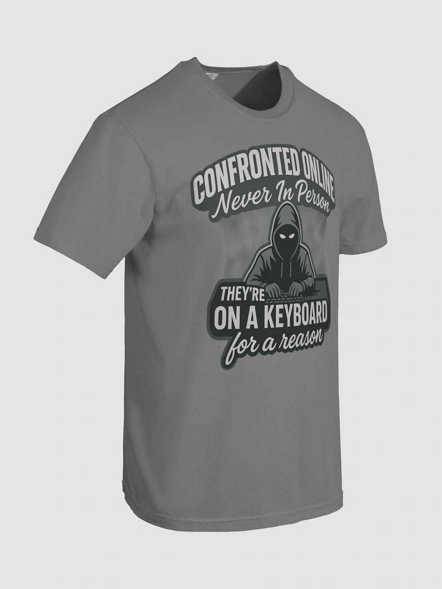 Confronted Online NEVER InPerson Graphic Tee product image (22)