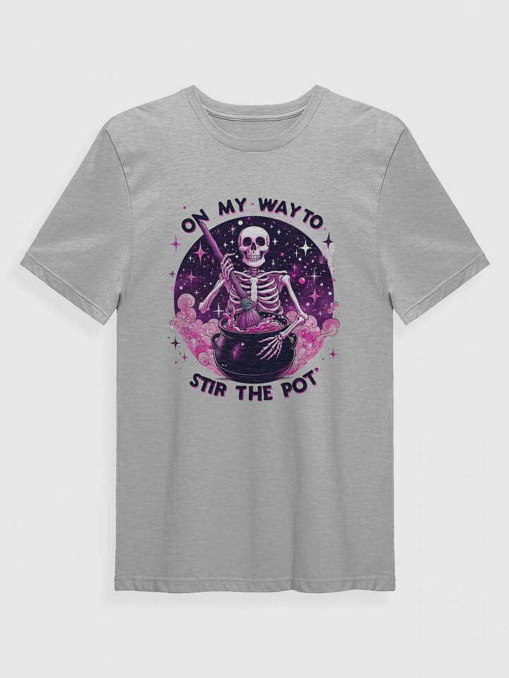 Cosmic Cauldron Stirring Skeleton T-Shirt product image (3)