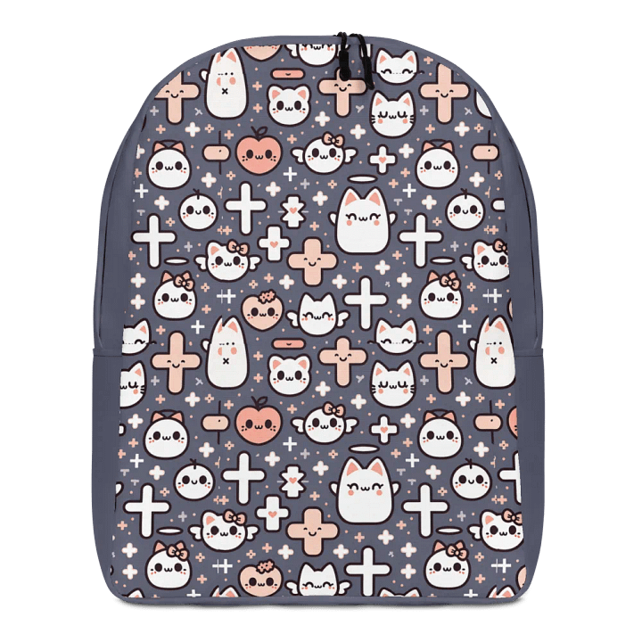 Cats and Crosses Minimalist Backpack product image (1)