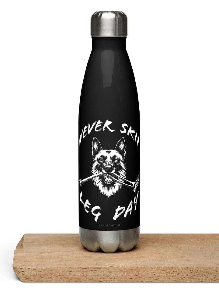 Never Skip Leg Day - Stainless Steel Water Bottle product image (1)