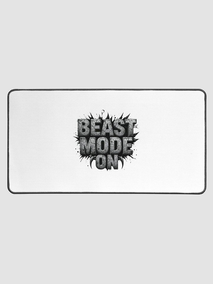 BEAST MODE ON Desk Mat 15.5" x 31.5" product image (1)