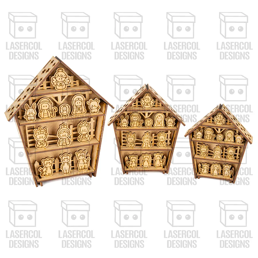 Nativity Scene (4 Sizes) - Christmas Files - Laser Cut Files product image (7)