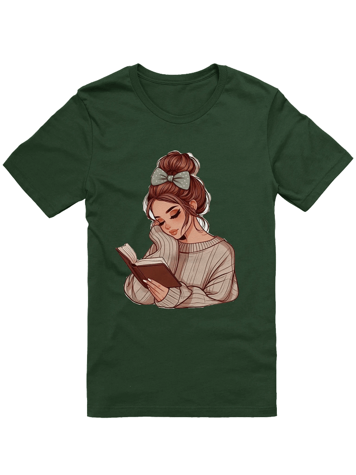 Cozy Bookworm Illustration T-Shirt product image (3)