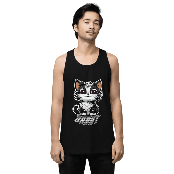 Buddy Cotton Heritage Men's Premium Tank Top (PRINTED) product image (8)