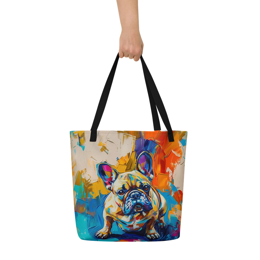 Tote Bag: French Bulldog Abstract Fashion Colorful Art product image (9)