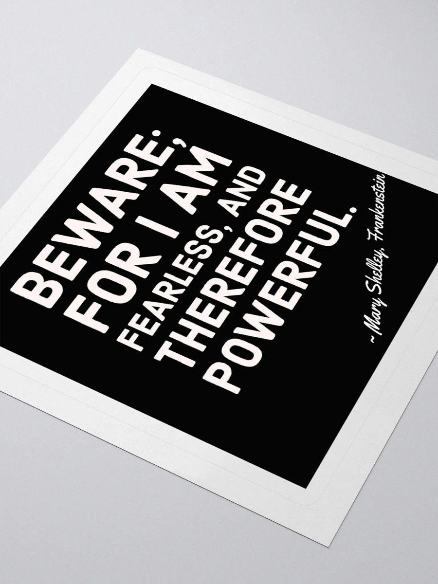 Beware for I Am Fearless Shelley Sticker product image (7)