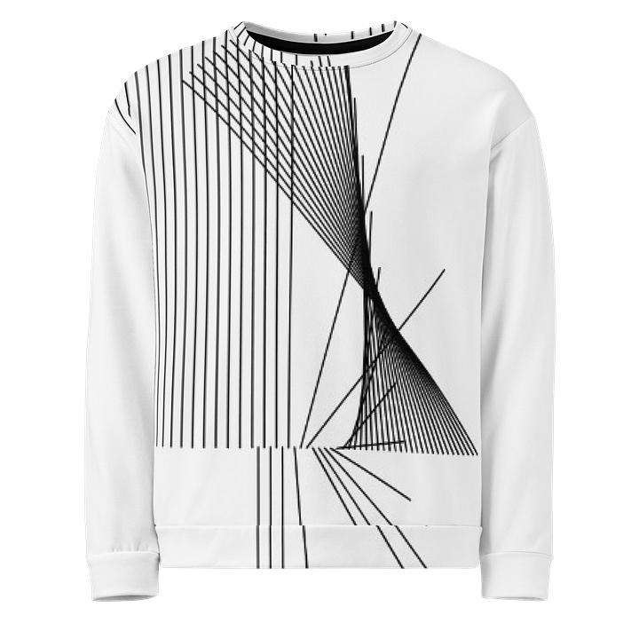 Vertical Symmetry Geometric Fusion Unisex Sweatshirt product image (1)