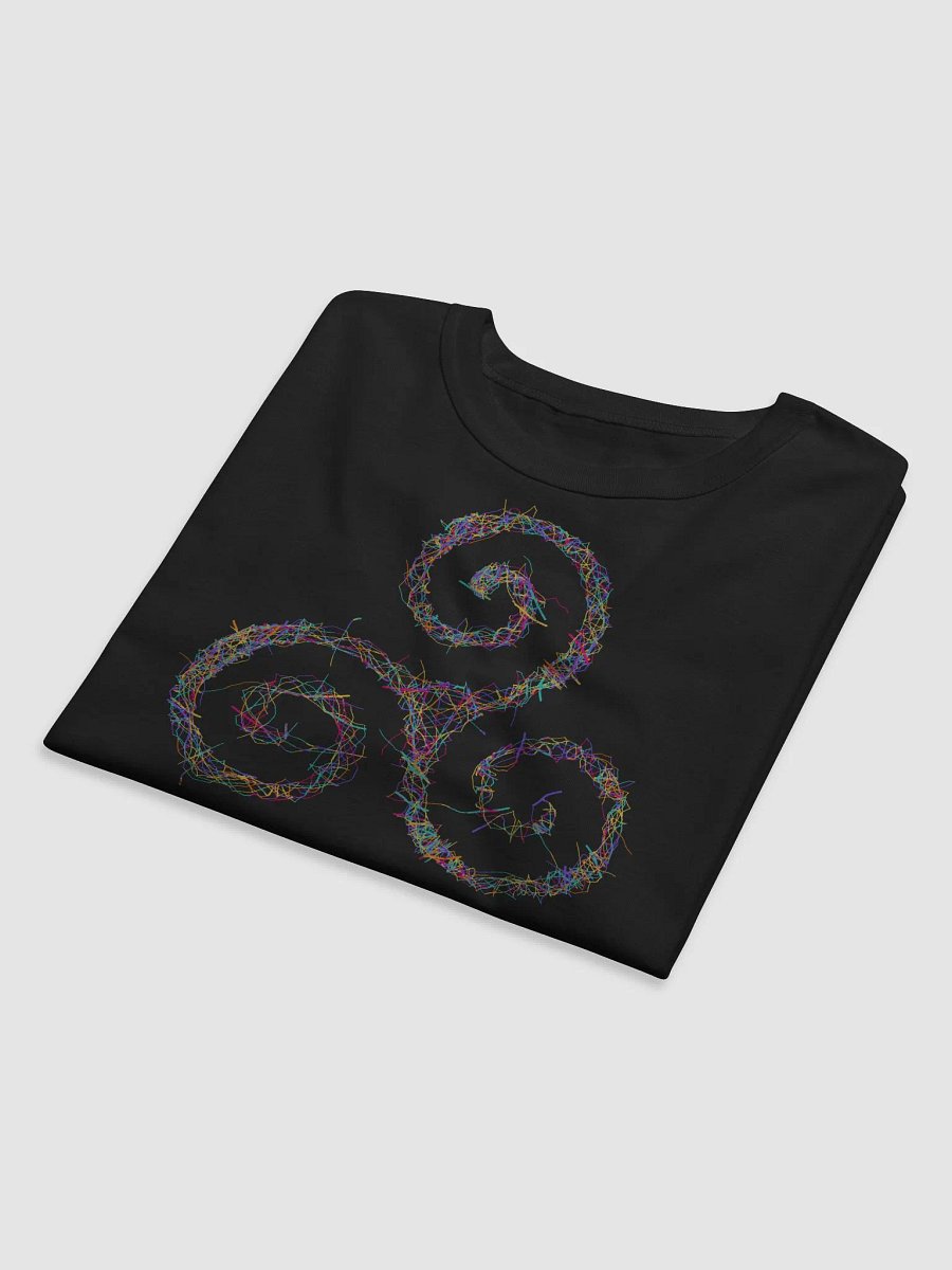 Vibrant Triskelion Tee | Celtic Sacred Geometry Art product image (12)